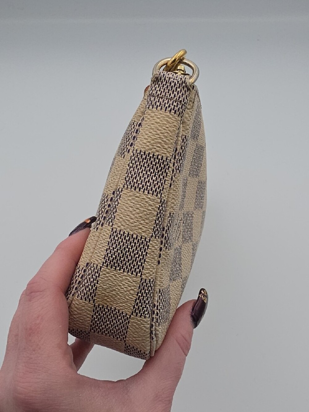 Louis Vuitton Damier Azur Small Pochette Accessoires W/ Original Strap (EUC)COA✨ - Picture 11 of 16